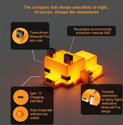 MINECRAFT FOX NIGHT LIGHT